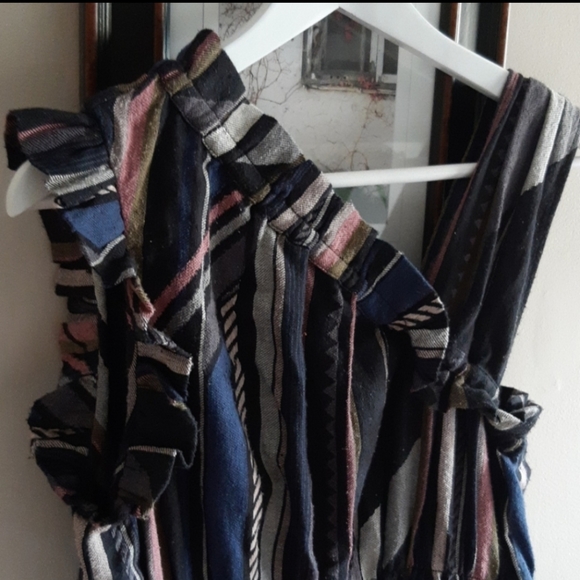 IRO One Shoulder Tiered Silk & Cotton Blend Mini Dress - Picture 6 of 16